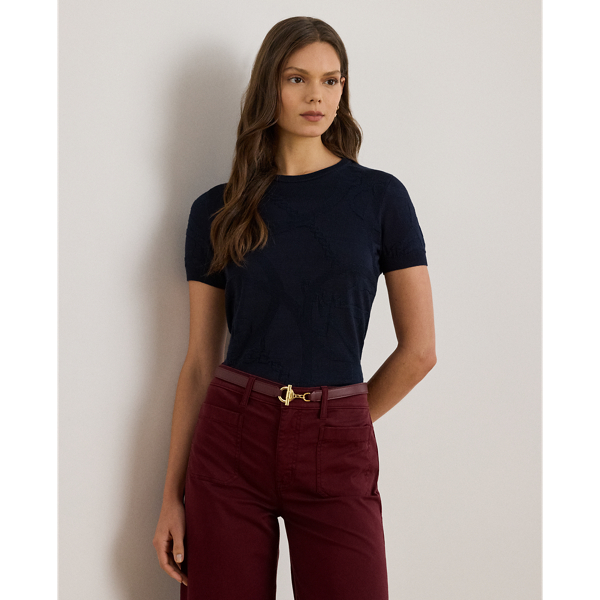 Maglia a Maniche Corte Ralph Lauren con Dettagli Eleganti
