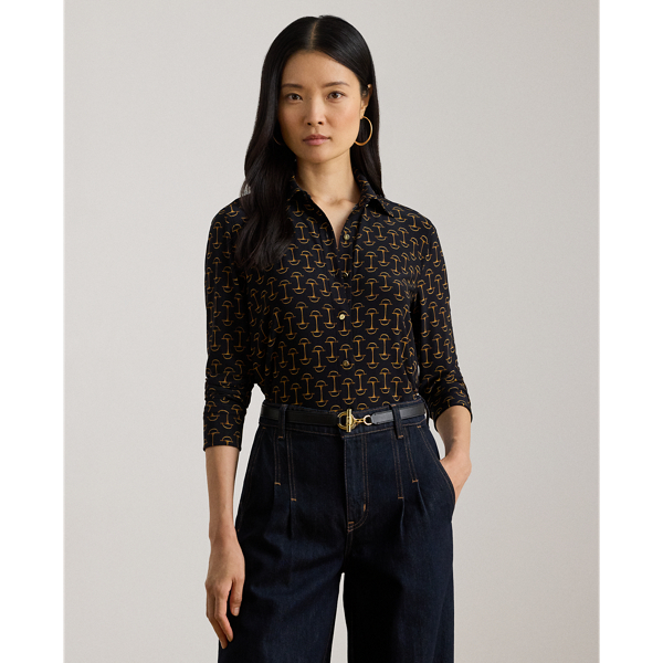 Camicia in Jersey Geometrica di Ralph Lauren - Stile Unico