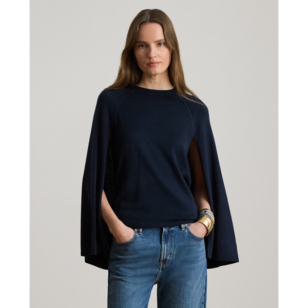 Maglia a Girocollo a Mantella Ralph Lauren - Eleganza Casual