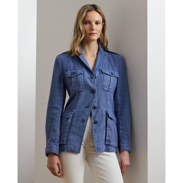 Lauren Petite Ralph Lauren Linen Blazer