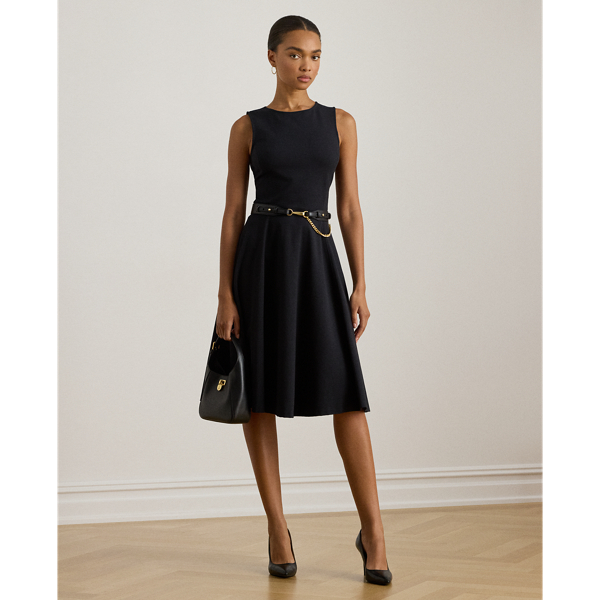 Abito Smanicato in Tessuto Ponte - Ralph Lauren