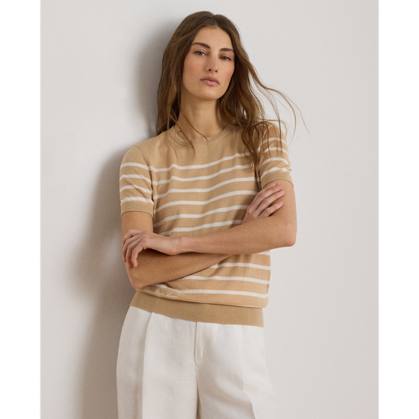 Petite - Maglia a righe a maniche corte