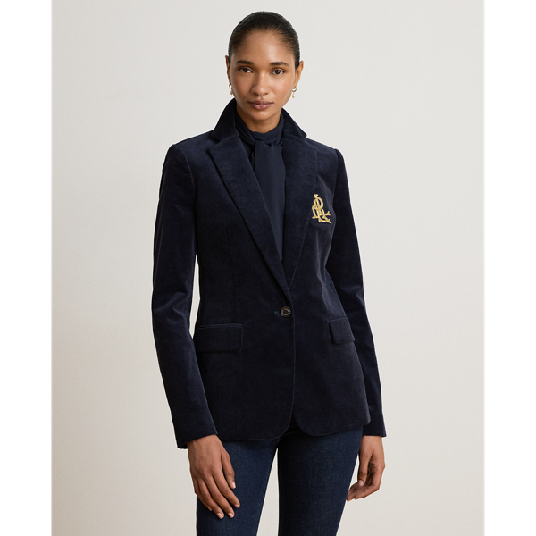 Petite - Bullion Stretch-Cotton Corduroy Blazer