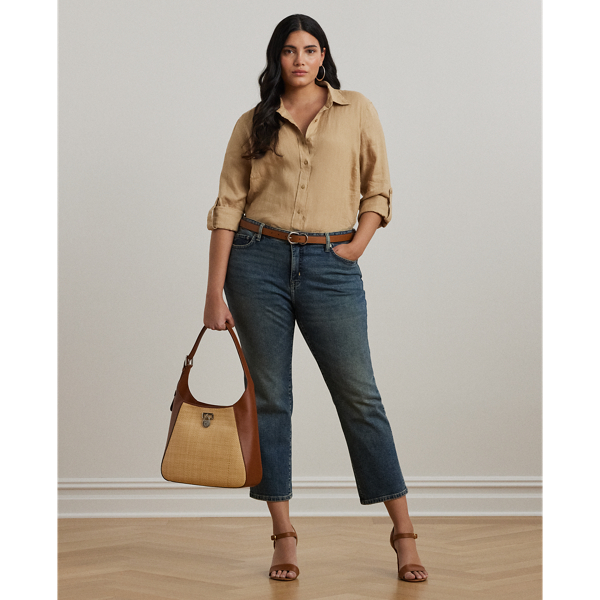Curve - Mid-Rise Straight Ankle Jean - Lauren Curve - Modalova