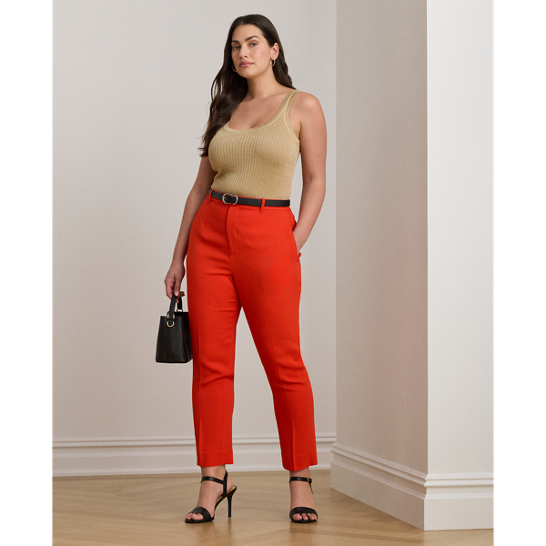 Curve - Stretch Cady Cropped Trouser - Lauren Curve - Modalova