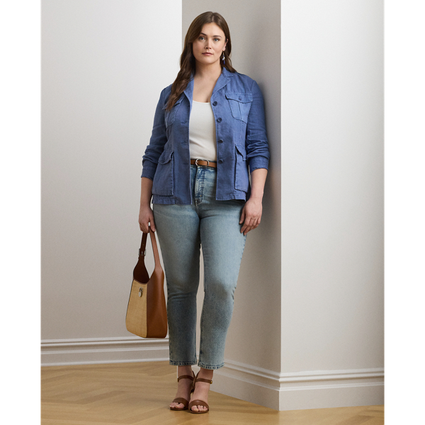 LAUREN WOMAN RALPH LAUREN HIGH-RISE STRAIGHT ANKLE JEAN 