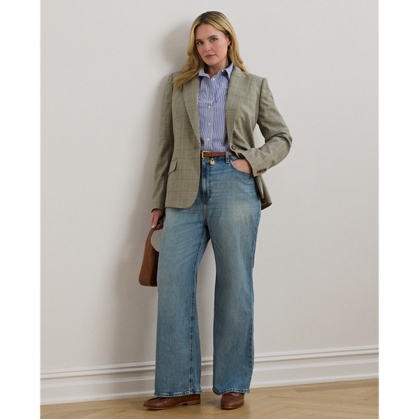 Curve - High-Rise Straight Wide-Leg Jean - Lauren Curve - Modalova