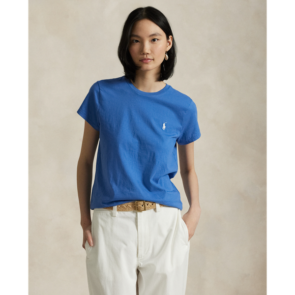 T-shirt col rond jersey de coton - Polo Ralph Lauren - Modalova