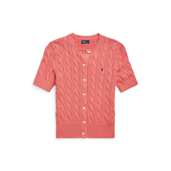 POLO RALPH LAUREN】ケーブルニット ショートスリーブ カーディガン  