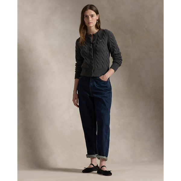 POLO RALPH LAUREN】ケーブルニット ウールカシミヤ カーディガン I  