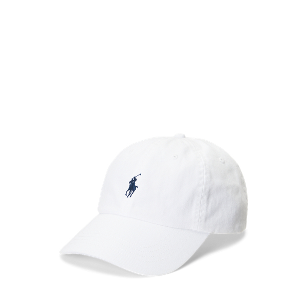 POLO RALPH LAUREN ~ The Iconic Cotton Chino Ball Cap - Carmel Pink /jewel Blue