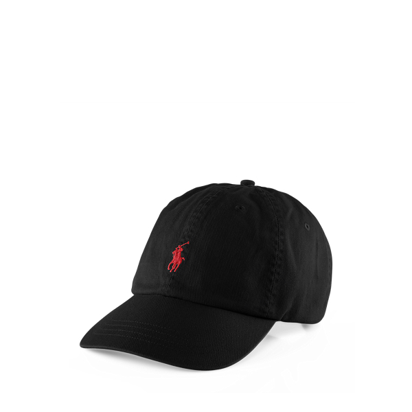 Ralph Lauren The Iconic Cotton Chino Ball Cap In Black
