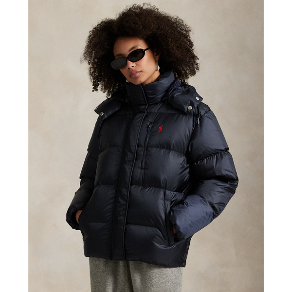 Polo Ralph Lauren Water-repellent Quilted Down Jacket In Rl Navy