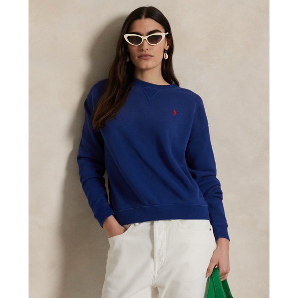 Pull col rond en molleton léger - Polo Ralph Lauren - Modalova