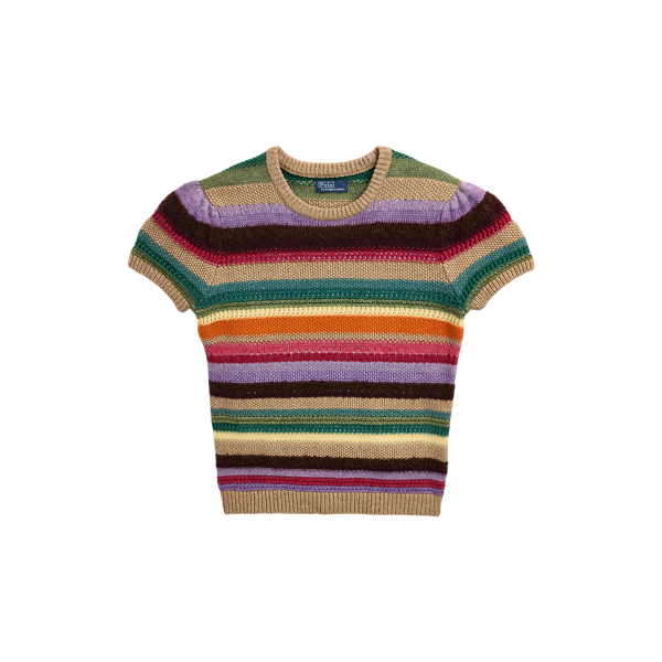POLO RALPH LAUREN】ストライプド ショートスリーブ セーター I 