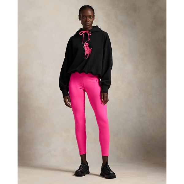 Polo Ralph Lauren Pink Pony Performance Legging In Blaze Fuchsia