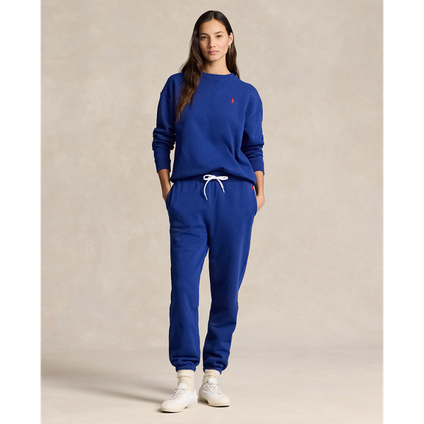 Ralph Lauren Fleece Athletic Pant In Sporting Royal