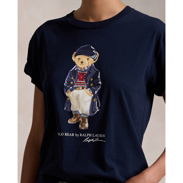 Polo ベア ロゴ コットン ジャージー Tシャツ