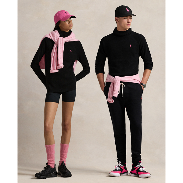 Pull snood Pink Pony en laine peignée - Polo Ralph Lauren - Modalova