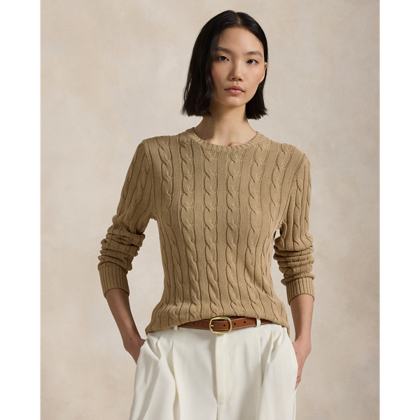 Pull col rond torsadé - Polo Ralph Lauren - Modalova