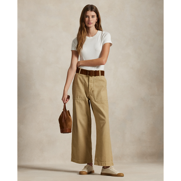 Le pantalon 7/8 à jambe large Ricky - Polo Ralph Lauren - Modalova
