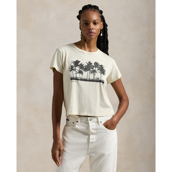 T-shirt graphique Shrunken Fit en jersey - Polo Ralph Lauren - Modalova