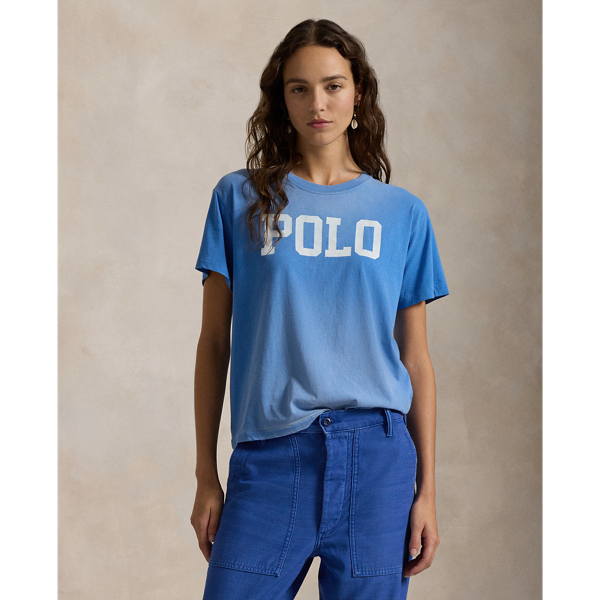 T-shirt col rond logo jersey de coton - Polo Ralph Lauren - Modalova