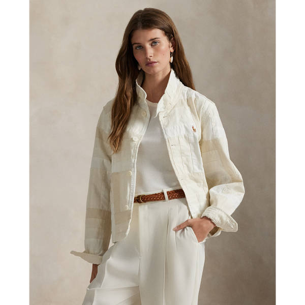 Patchwork Mockneck Jacket - Polo Ralph Lauren - Modalova