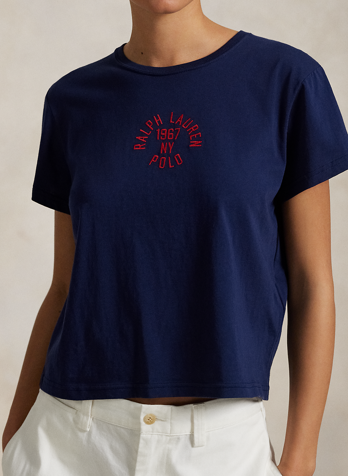 シュランケン フィット コットン ジャージー ロゴ Tシャツ シュランケン フィット コットン ジャージー ロゴ Tシャツ