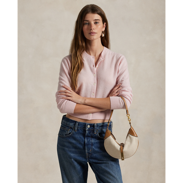 Polo Ralph Lauren Cashmere-blend Cardigan In Bashful Pink