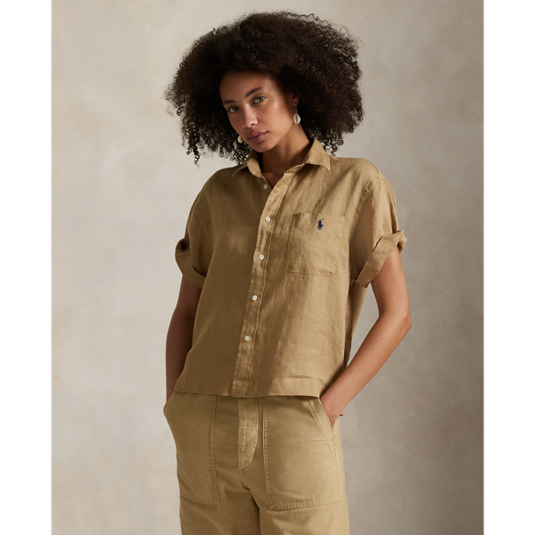 Chemise à manches courtes en lin - Polo Ralph Lauren - Modalova