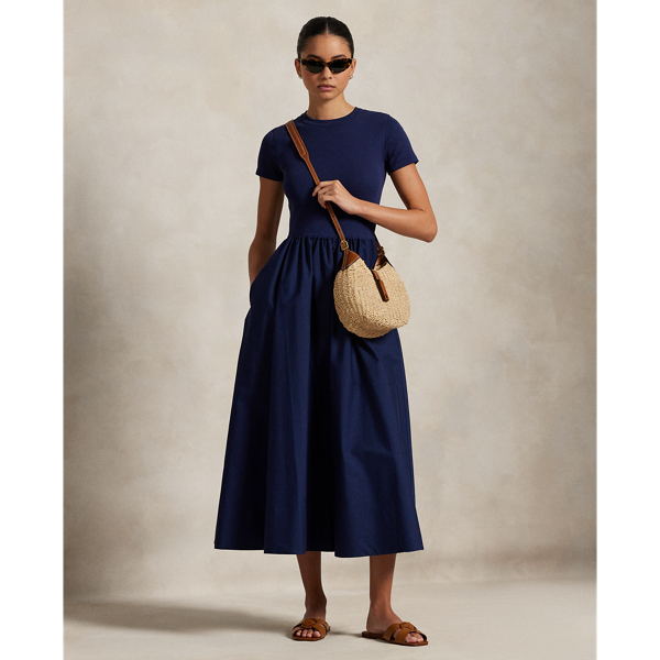 Robe manches courtes en coton - Polo Ralph Lauren - Modalova