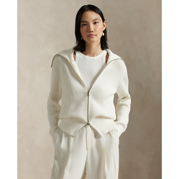 Rib-Knit Cotton Full-Zip Jumper - Polo Ralph Lauren - Modalova