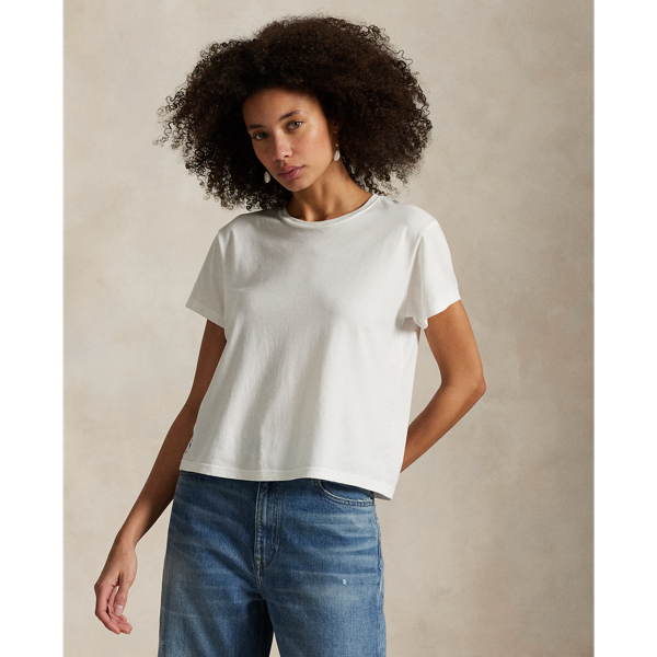T-shirt Classic Shrunken Fit en jersey - Polo Ralph Lauren - Modalova
