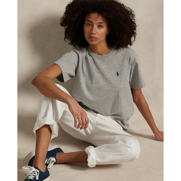 Polo Ralph Lauren Relaxed Fit Cotton Jersey Tee In Cobblestone Heather