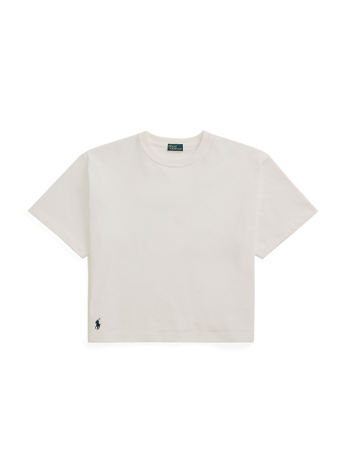 コットン ジャージー クロップド クルーネック Tシャツ | ラルフ コットン ジャージー クロップド クルーネック Tシャツ | ラルフ