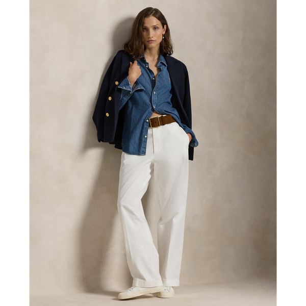 Pantalon droit en chino de coton - Polo Ralph Lauren - Modalova