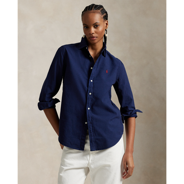 Polo Ralph Lauren Classic Fit Cotton Oxford Shirt In Refined Navy