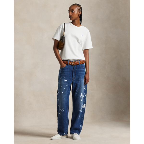 Ralph Lauren Relaxed Tapered Jean In Blue