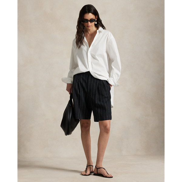 Ralph Lauren Long Pinstripe Hemp Short