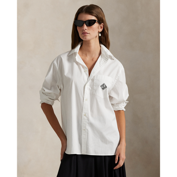 Ralph Lauren Oversize Fit Logo Cotton Shirt