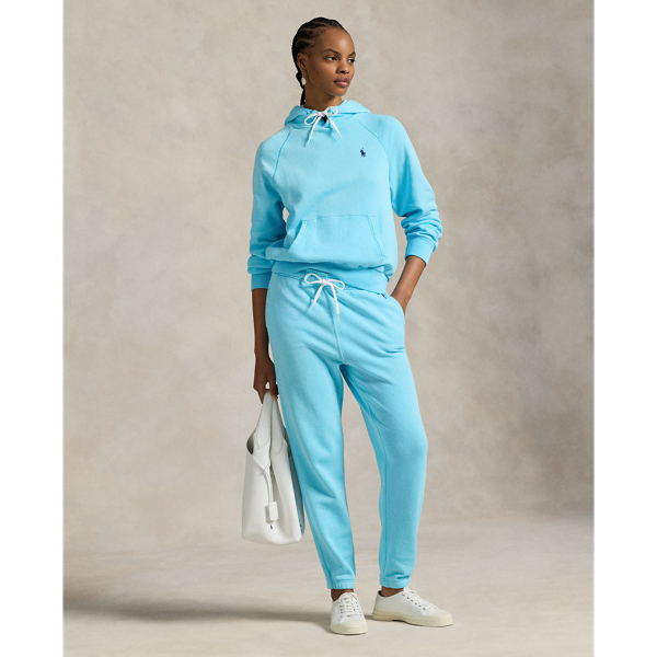 Ralph Lauren Lightweight Fleece Drawstring Sweatpant In Blue