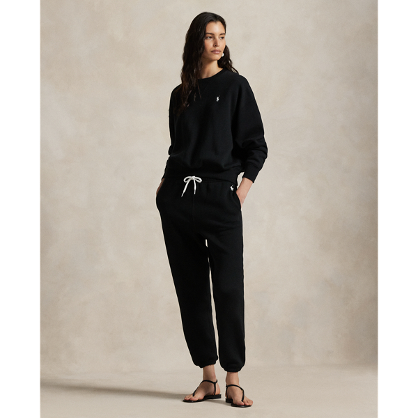 Drawstring Fleece Tracksuit Bottoms