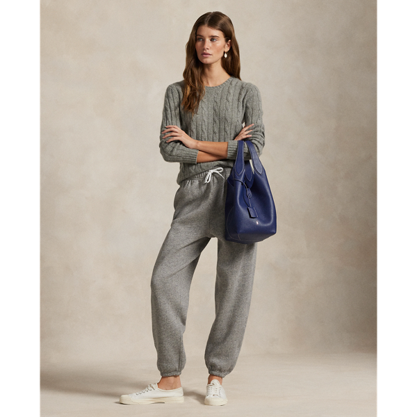 Drawstring Fleece Tracksuit Bottoms