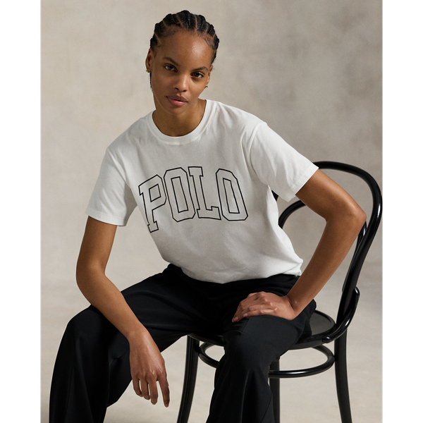 T-shirt col rond logo jersey de coton - Polo Ralph Lauren - Modalova