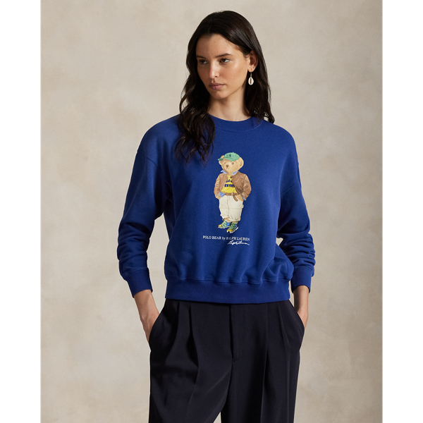 Sweat col rond Polo Bear molleton léger - Polo Ralph Lauren - Modalova