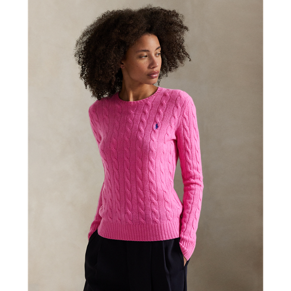 Pull à col rond cachemire et laine - Polo Ralph Lauren - Modalova