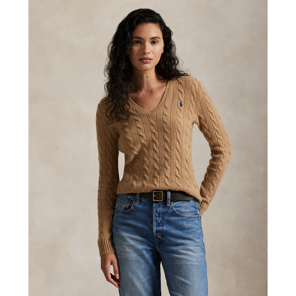 Maglia a Trecce in Lana e Cashmere Ralph Lauren