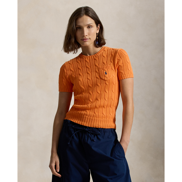 Maglia a Maniche Corte Ralph Lauren con Trecce