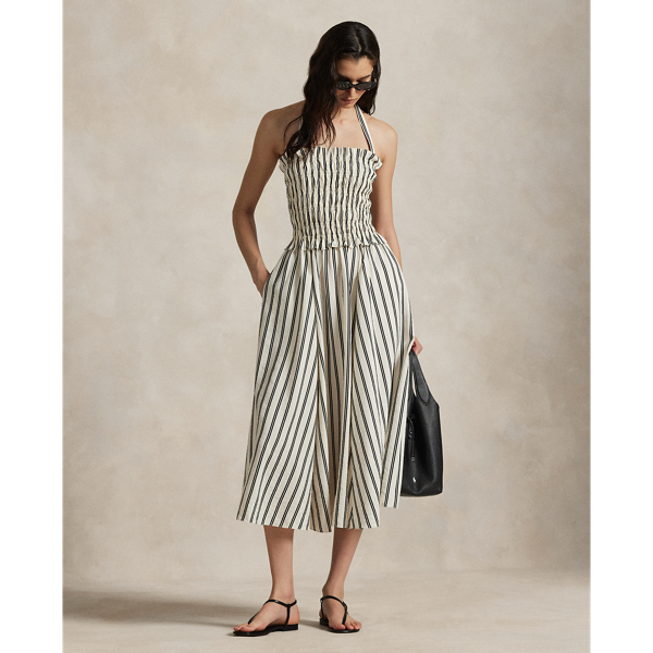 Ralph Lauren Striped Silk-blend Dress
